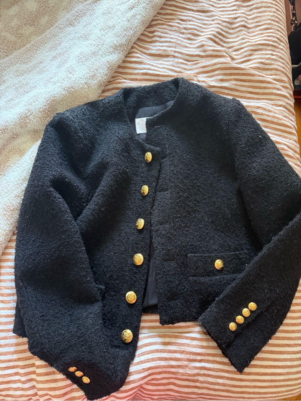 Celine Boucle Chaasseaur Jacket Sizr EU 36/Small